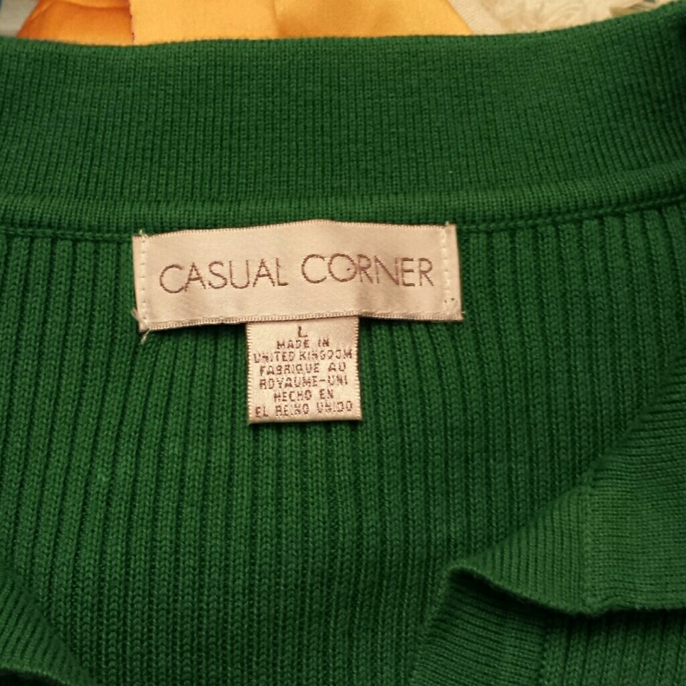 EUC Casual Corner Green Light Weight Sweater - Picture 5 of 5